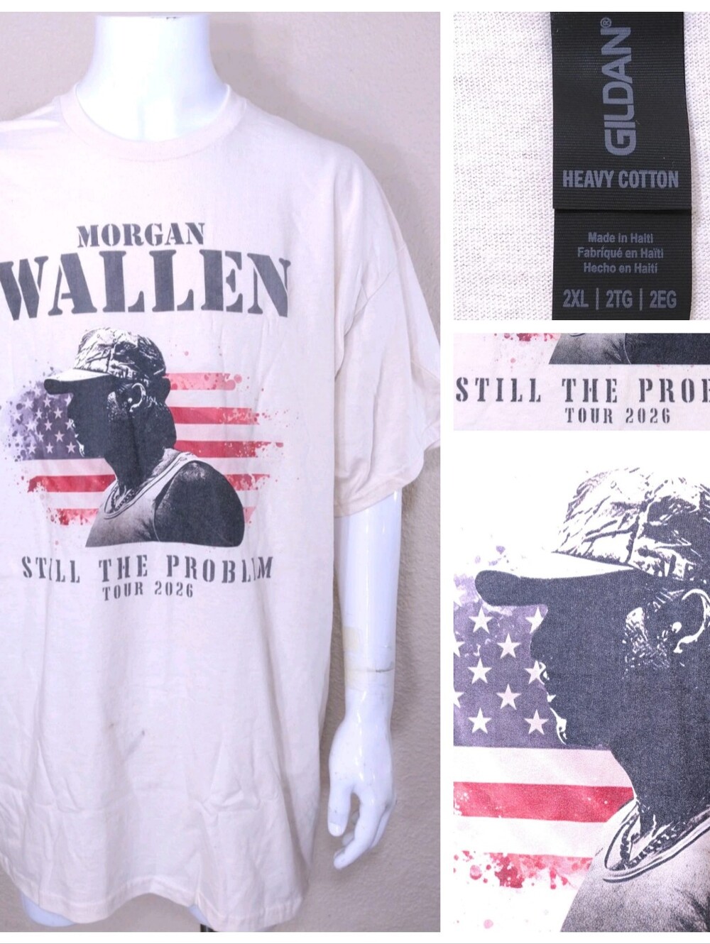 MORGAN WALLEN T Shirt 2XL Still The Problem Tour Merch 2026 XXL Limited Edition
